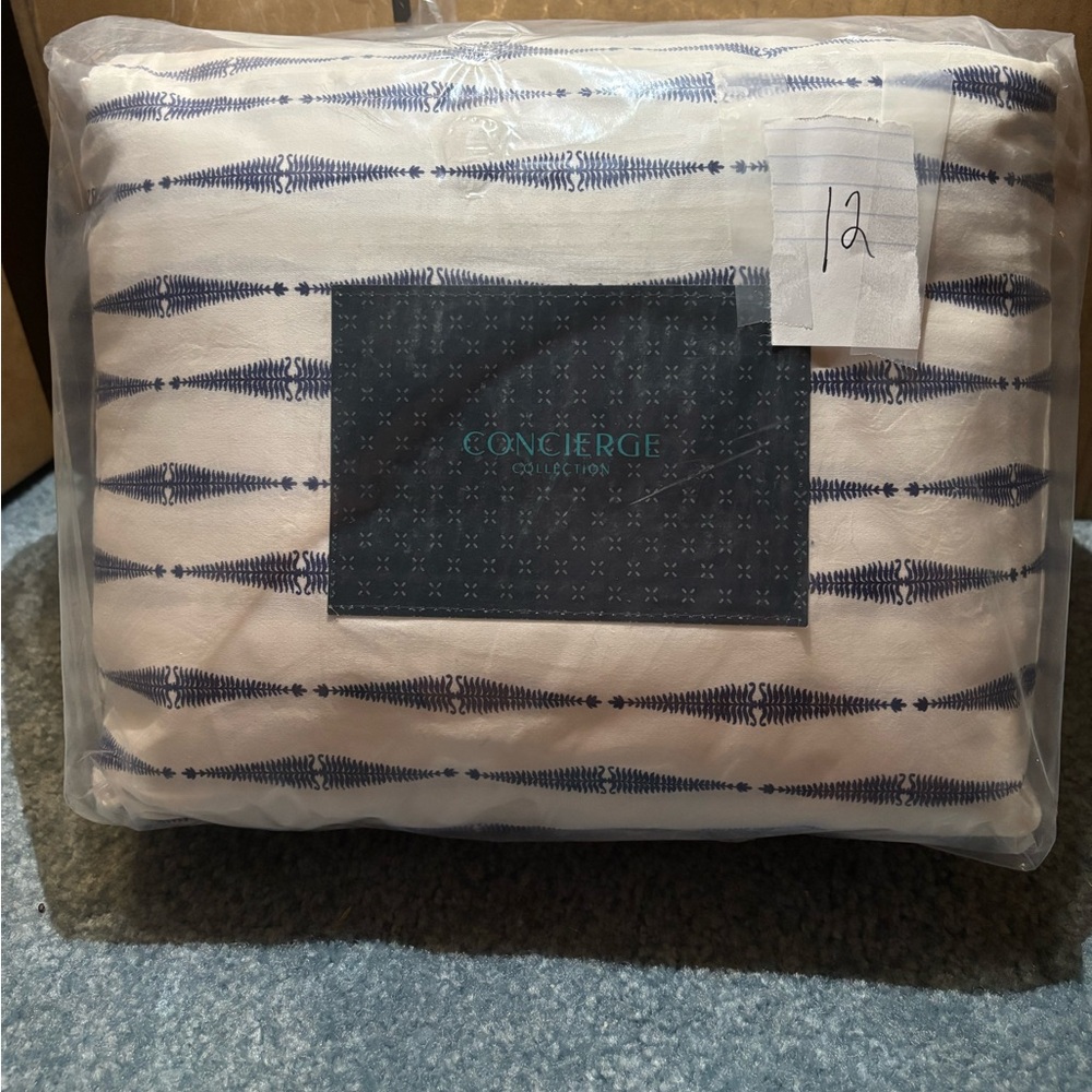 CHANEL Blue and White Bedding Sheets